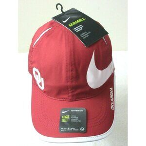 Nike Featherlight Aerobill Oklahoma Sooners Big Swoosh Men's Hat Crimson Red